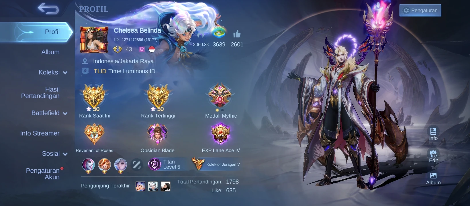Selling Mobile Legend Sultan Accounts